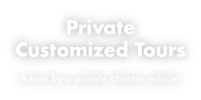 Private Customized Tours A tour by a charter vehicle.